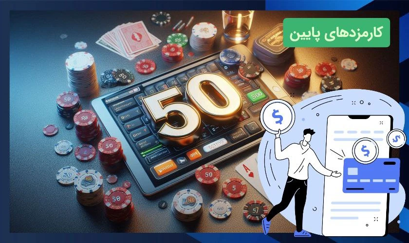 کارمزد های پایین سایت شرط بندی با شارژ 50 تومان